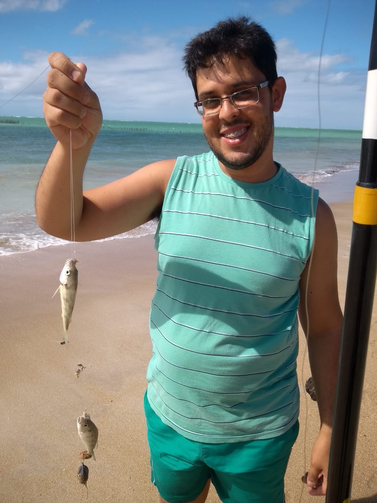 Marcello com peixe